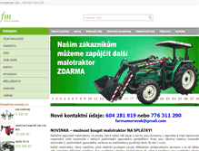 Tablet Screenshot of malotraktory-prodej.cz